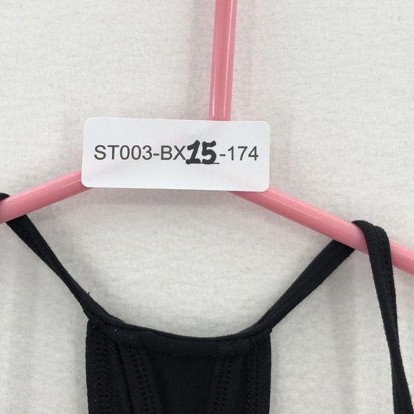 LULULEMON womens black scoop neck racerback built in bra pullover tank top sz 2 - Picture 2 of 6